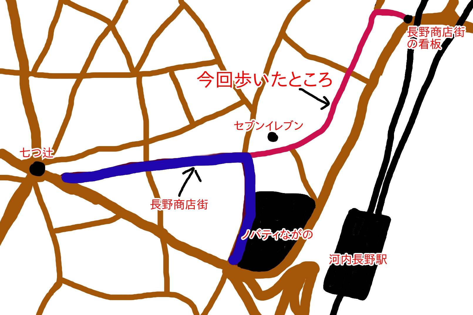 長野商店街の東側